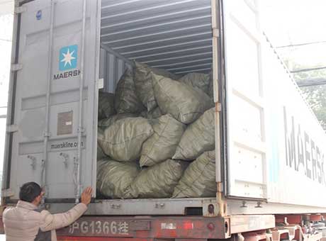 We deliver tube settler media  by the transportation trucks